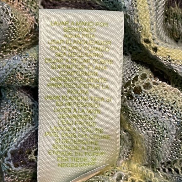 Sigrid Olsen Chevron Stripe Cardigan Sweater MP - Picture 8 of 9